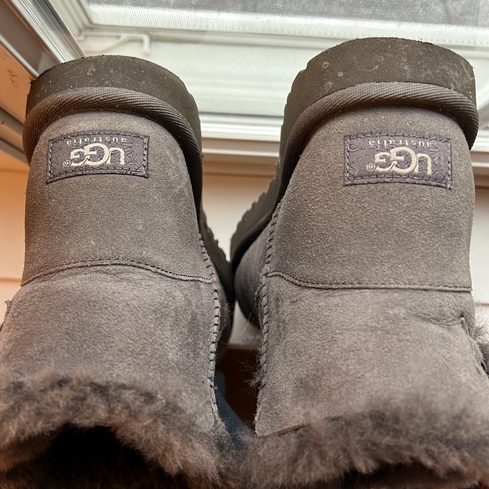 Ugg Mini Bailey Button Boots Grey - image 4